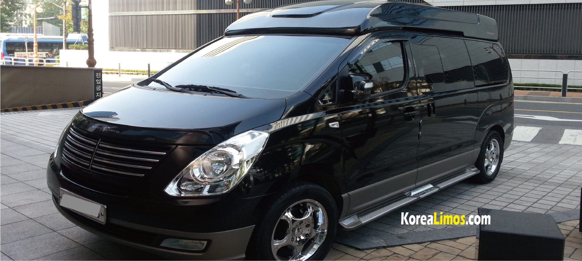 Korea van rental with driver service